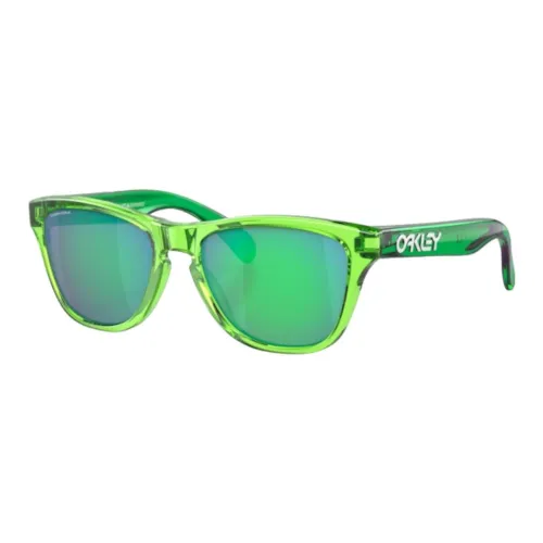 Oakley , Youth Frogskins Sunglasses Green Transparent ,Green male, Sizes: ONE