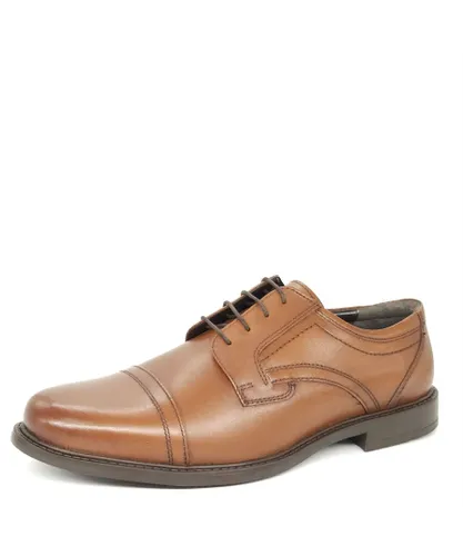 Oaktrak Charles Leather Tan Mens Lace Up Shoes