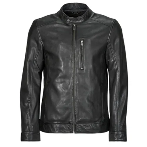 Oakwood  DUKE  men's Leather jacket in Black