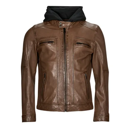 Oakwood  KINGSLEY  men's Leather jacket in Brown