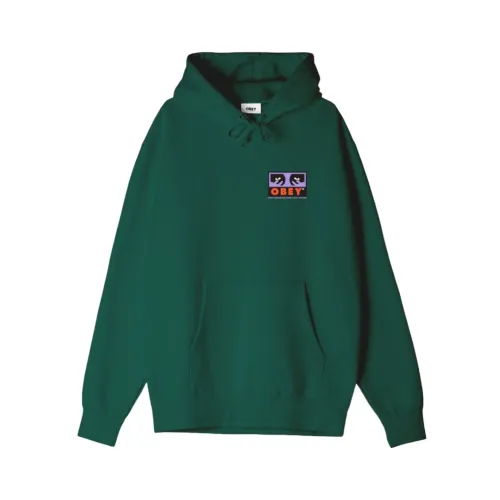 Obey , Adventure Green Hoodie ,Green male, Sizes: