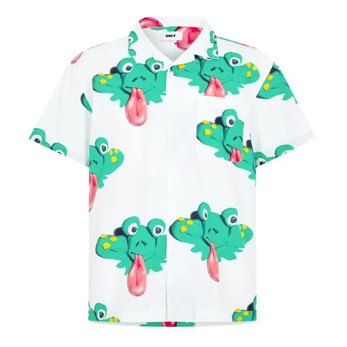OBEY Frog Short Sleeve Shirt - White