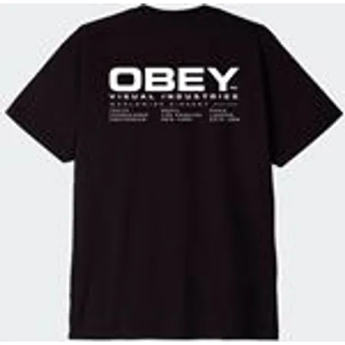 Obey Men's Worldwide Dissent Classic T-Shirt in Black