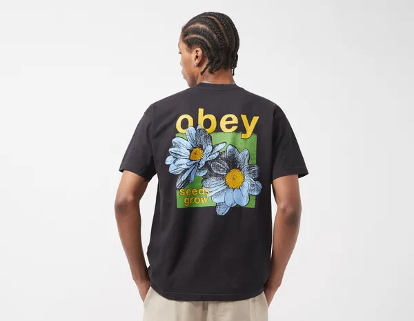 Obey Seeds Grow T-Shirt, Black