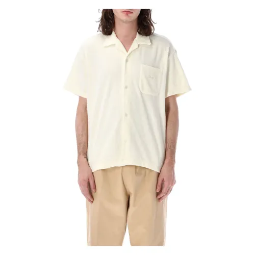 Obey , Short Sleeve Shirts ,Beige male, Sizes: