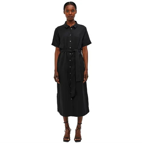 OBJECT Womens Tilda Isabella Short Sleeve Dress Black