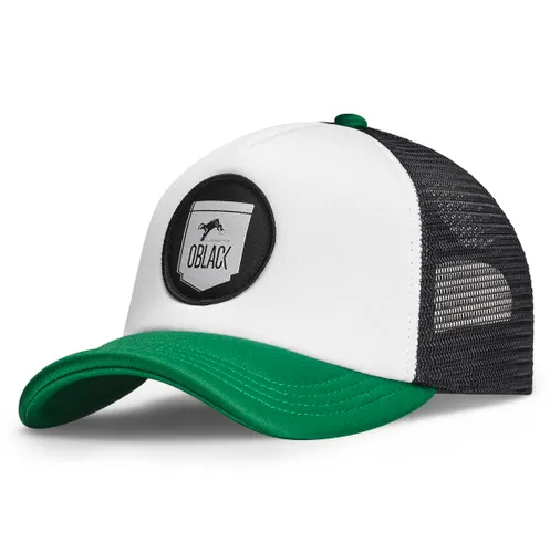 Oblack Baseball Cap Green with mesh Classic | Trucker Cap