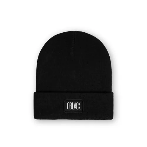 Oblack Winter Beanie Hat for Men & Women | Black Elastic