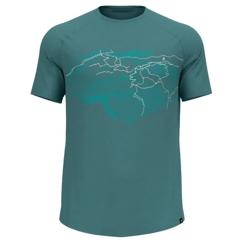Odlo - Ascent PW 130 Topography Crew Neck S/S - Merino shirt