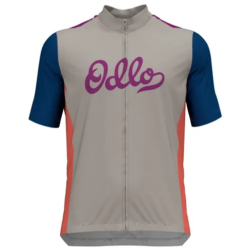 Odlo - Essential Odlo Print S/U Collar S/S Full Zip - Cycling jersey