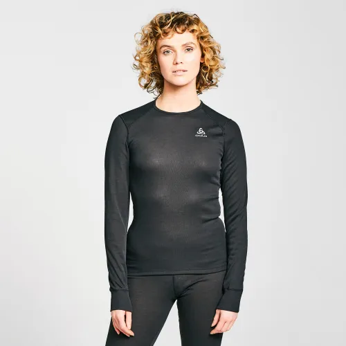 Odlo Women's Active Warm Eco Long-Sleeve Baselayer Top - Black, Black