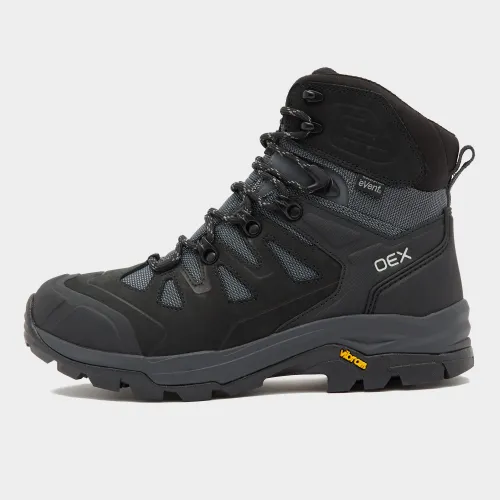 Oex Men's Crusade Waterproof Mid Walking Boot - Black, BLACK