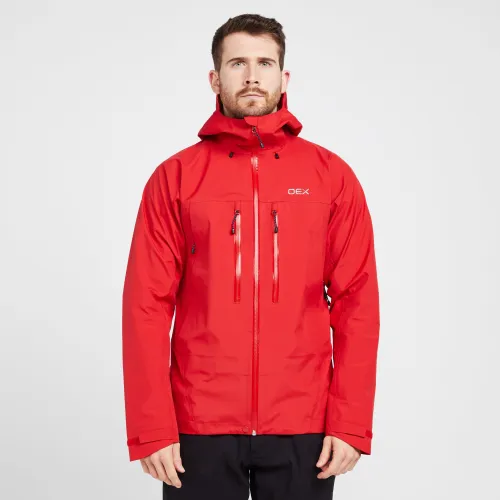 Oex Men's Tirran Waterproof Jacket - Red, Red