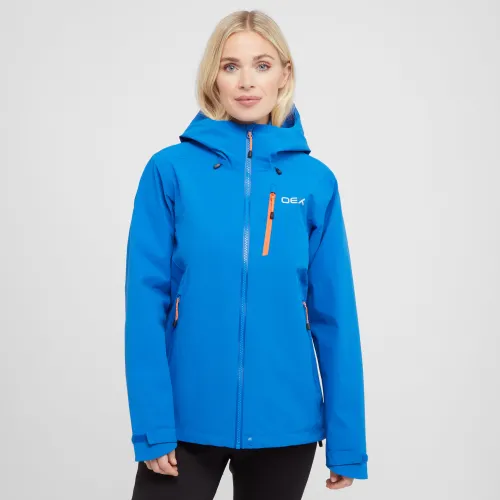 Oex Women's Fortitude Ii Waterproof Jacket - Blu, BLU