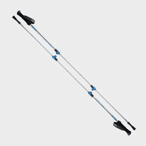 Oex X-Lite Trigger Trekking Poles (Pair) - Silver, SILVER
