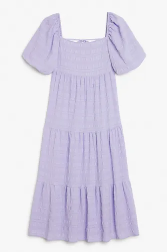 Off-the-shoulder midi dress - Purple