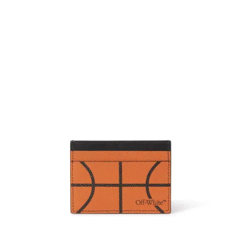 Off White , Basketball Card Holder with Logo ,Multicolor male, Sizes: ONE SIZE