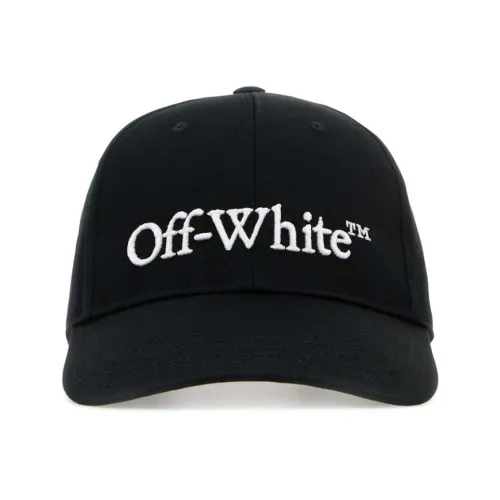Off White , Black Cotton Baseball Cap ,Black male, Sizes: