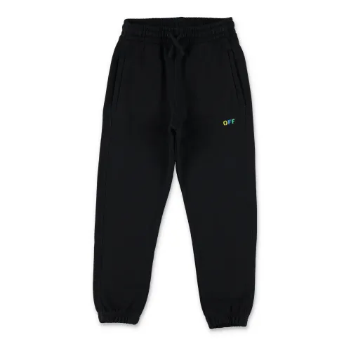 Off White , Black Diag Rainbow Sweatpants ,Black male, Sizes:
