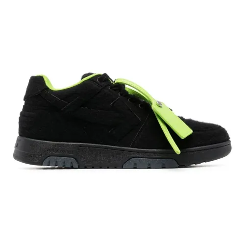 Off White , Black Wool Trainers with Arrows ,Black male, Sizes: