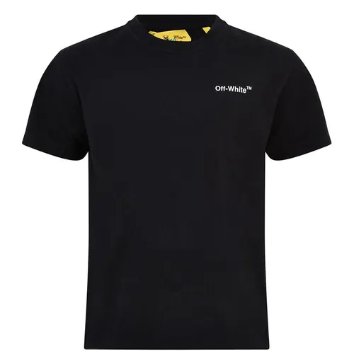 OFF WHITE Boys Industrial Logo T-Shirt - Black