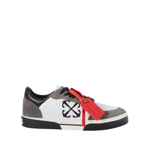 Off White , Canvas Sneakers with Signature Details ,Multicolor male, Sizes: