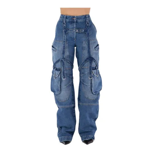Off White , Cargo Jeans ,Blue female, Sizes: