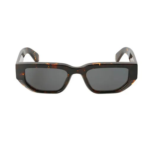 Off White , Cat-Eye Sunglasses Greeley Model ,Brown male, Sizes: