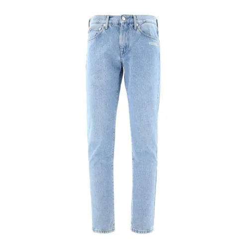 Off White , Cotton Denim Jeans ,Blue male, Sizes: