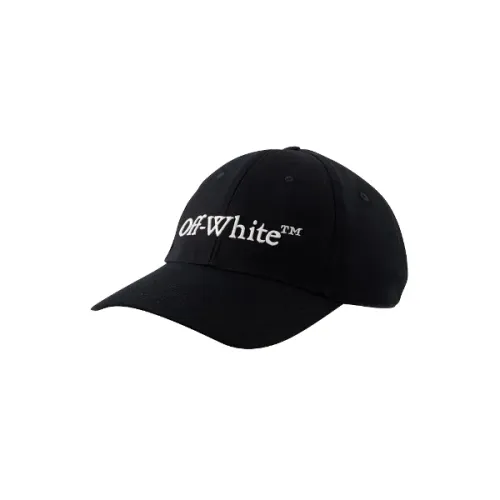 Off White , Cotton hats ,Black unisex, Sizes: ONE