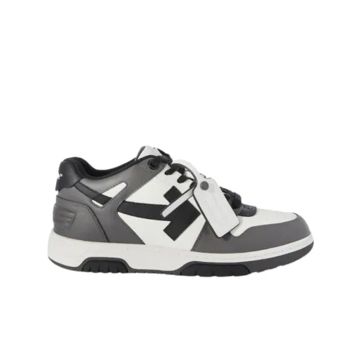 Off White , Hybrid Low Top Sneakers in Gray White Black ,Gray male, Sizes: