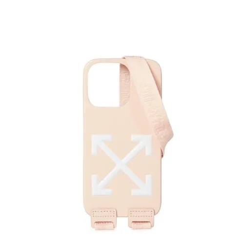 OFF WHITE Iphone 14 Pro Cover With Neck Strap - Pink