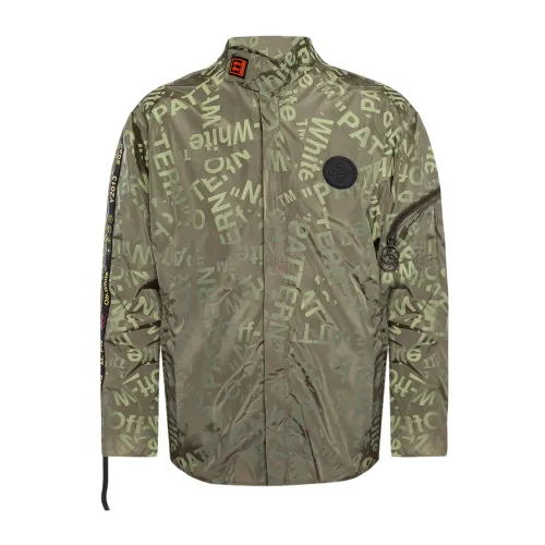 Off White , Jacket ,Green male, Sizes: