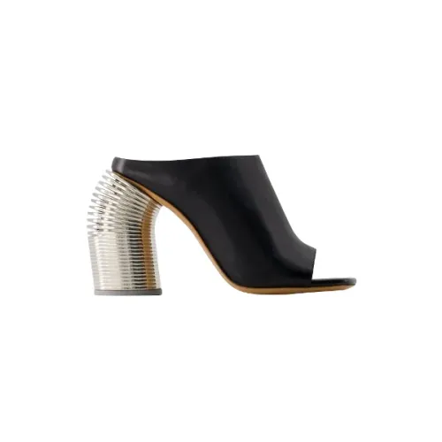 Off White , Leather heels ,Black female, Sizes:
