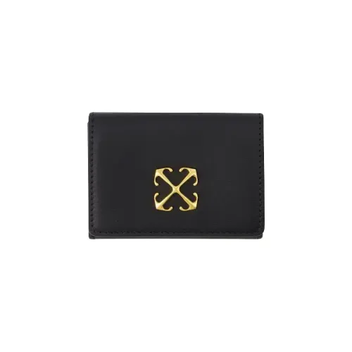 Off White , Leather wallets ,Black female, Sizes: ONE SIZE