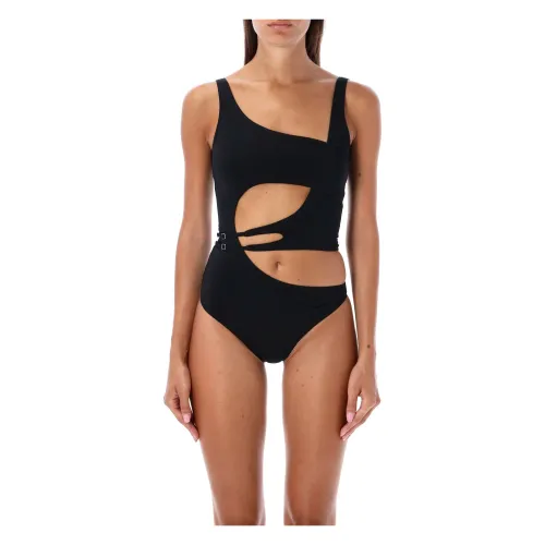 Off White , Meteor One-piece Swimsuit ,Black female, Sizes: