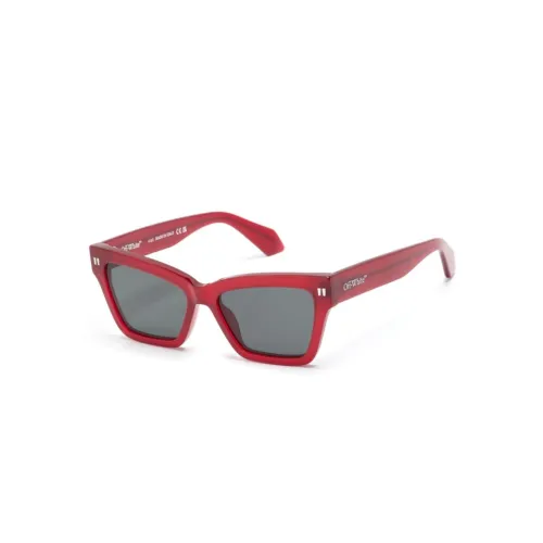 Off White , Oeri110 2807 Sunglasses ,Red unisex, Sizes:
