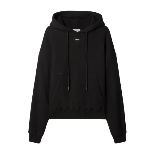 Off White , Off Stamp Skate Hoodie ,Black male, Sizes: