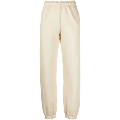 Off White , Off-White Diag tapered track pants ,Beige female, Sizes: