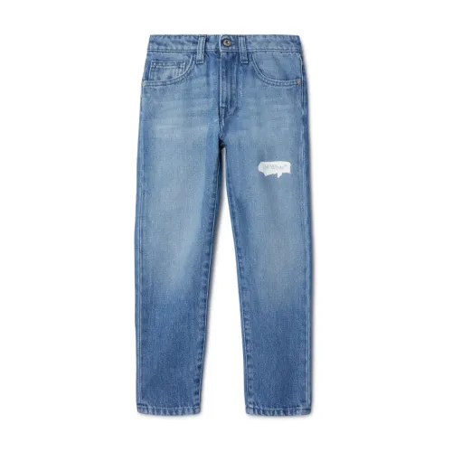 Off White , Off White Jeans Blue ,Blue male, Sizes: