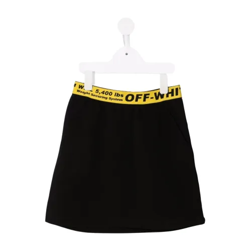 Off White , Off White Skirts Black ,Black female, Sizes: