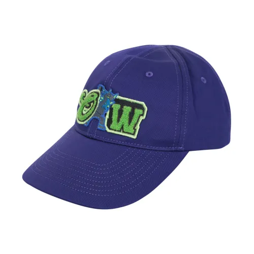Off White , Purple/Green Logo Baseball Cap ,Purple male, Sizes: ONE