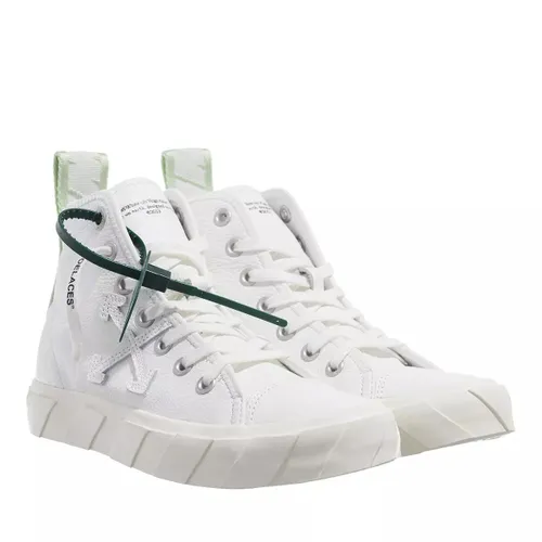 Off-White Sneakers - Mid Top Vulcanized Leather - green - Sneakers for ladies