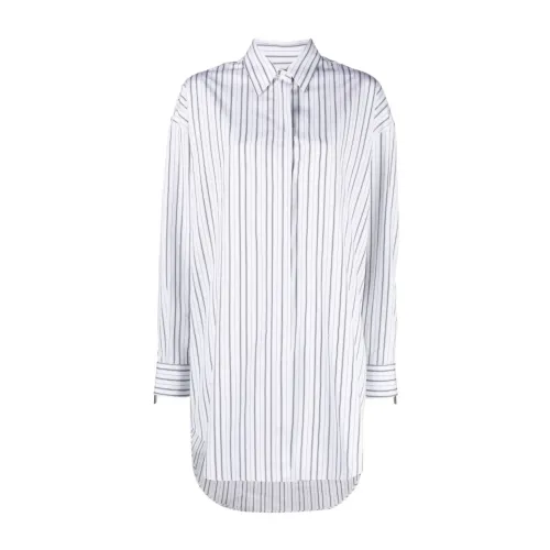 Off White , Striped Zip Shirt ,White female, Sizes: