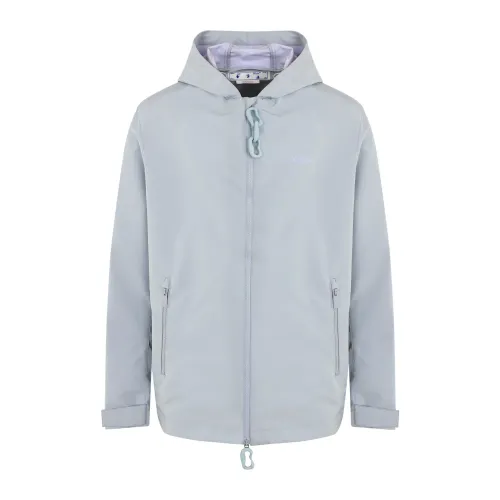 Off White , Summer Windbreaker Jacket ,Gray male, Sizes: