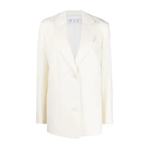 Off White , Tom Boy White Jacket ,White female, Sizes: