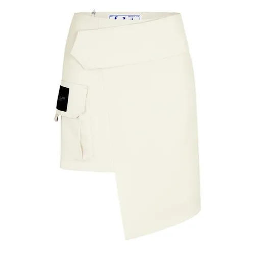 OFF WHITE Toybox Pocket Mini Skirt - Beige