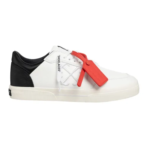 Off White , Vulcanized New Low Sneakers ,White male, Sizes: