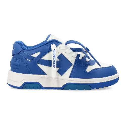 Off White , White Blue Sneakers for Boys ,Blue male, Sizes: