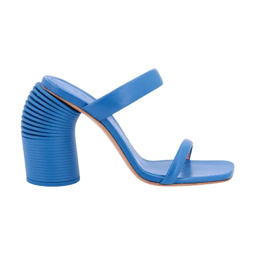 Off White , Women Shoes Sandals Blue Ss23 ,Blue female, Sizes: